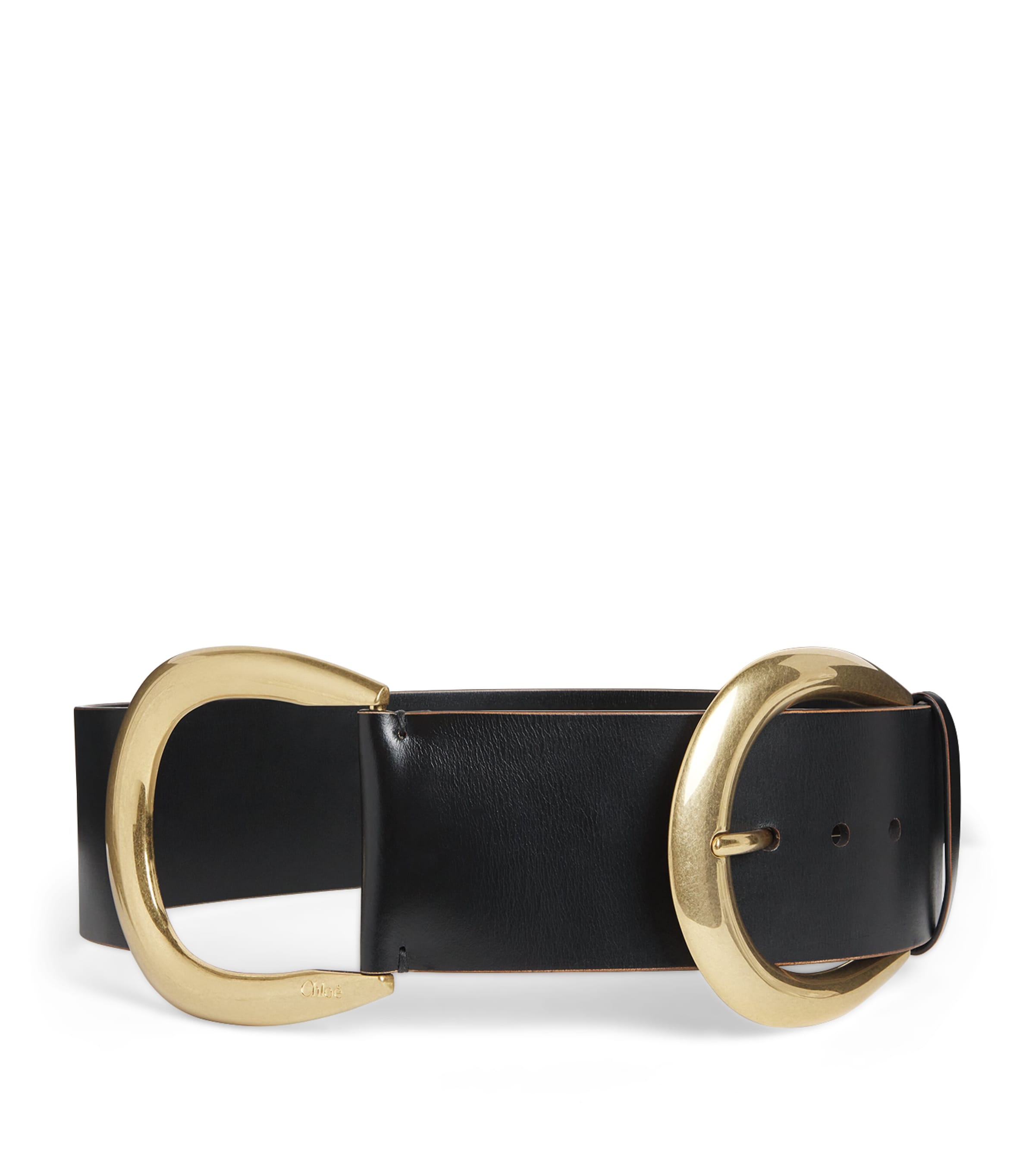 Chloé Leather Belt In Black