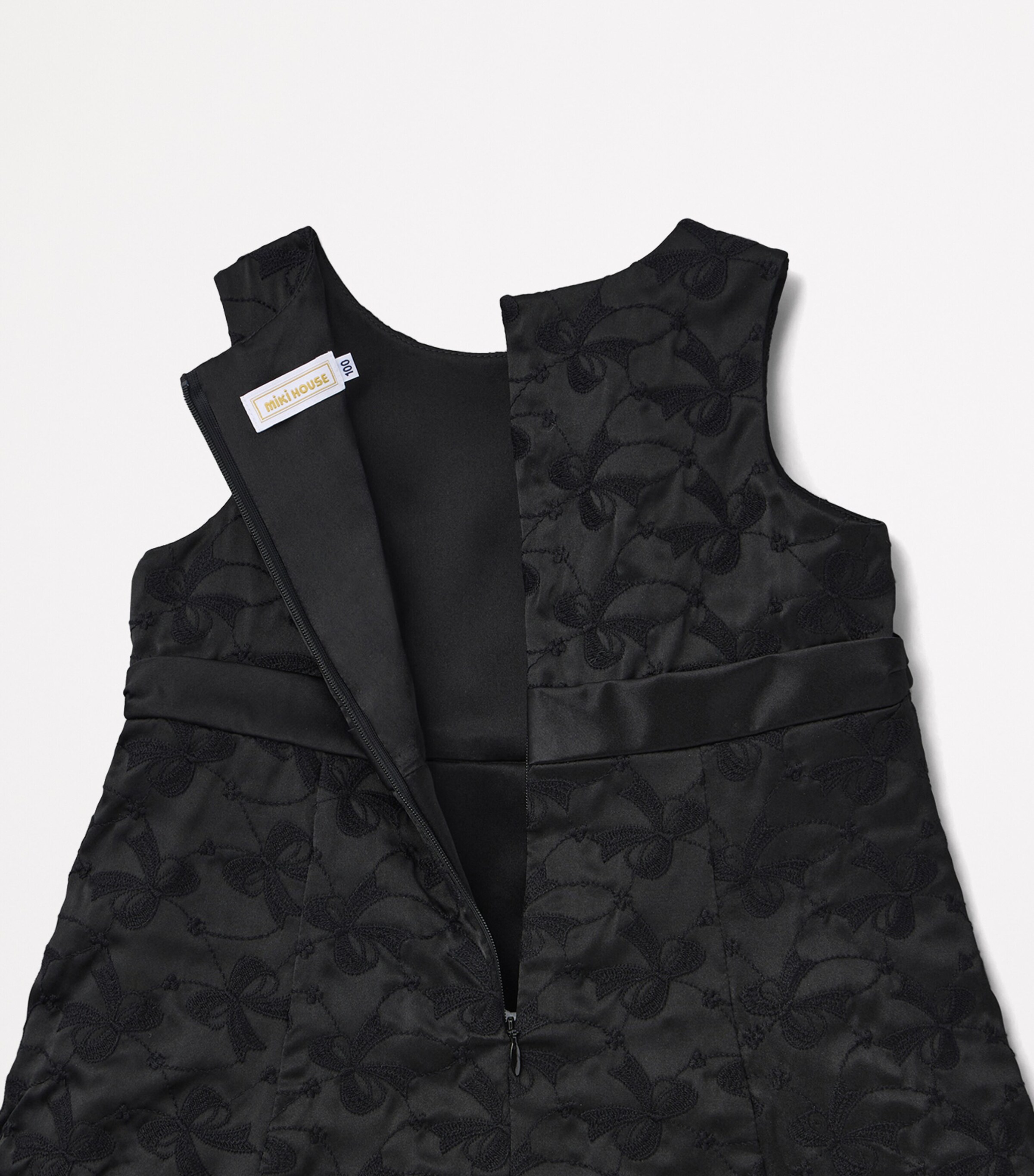 Silk Bow Embroidery Dress (3-7 Years) 5 Image 5