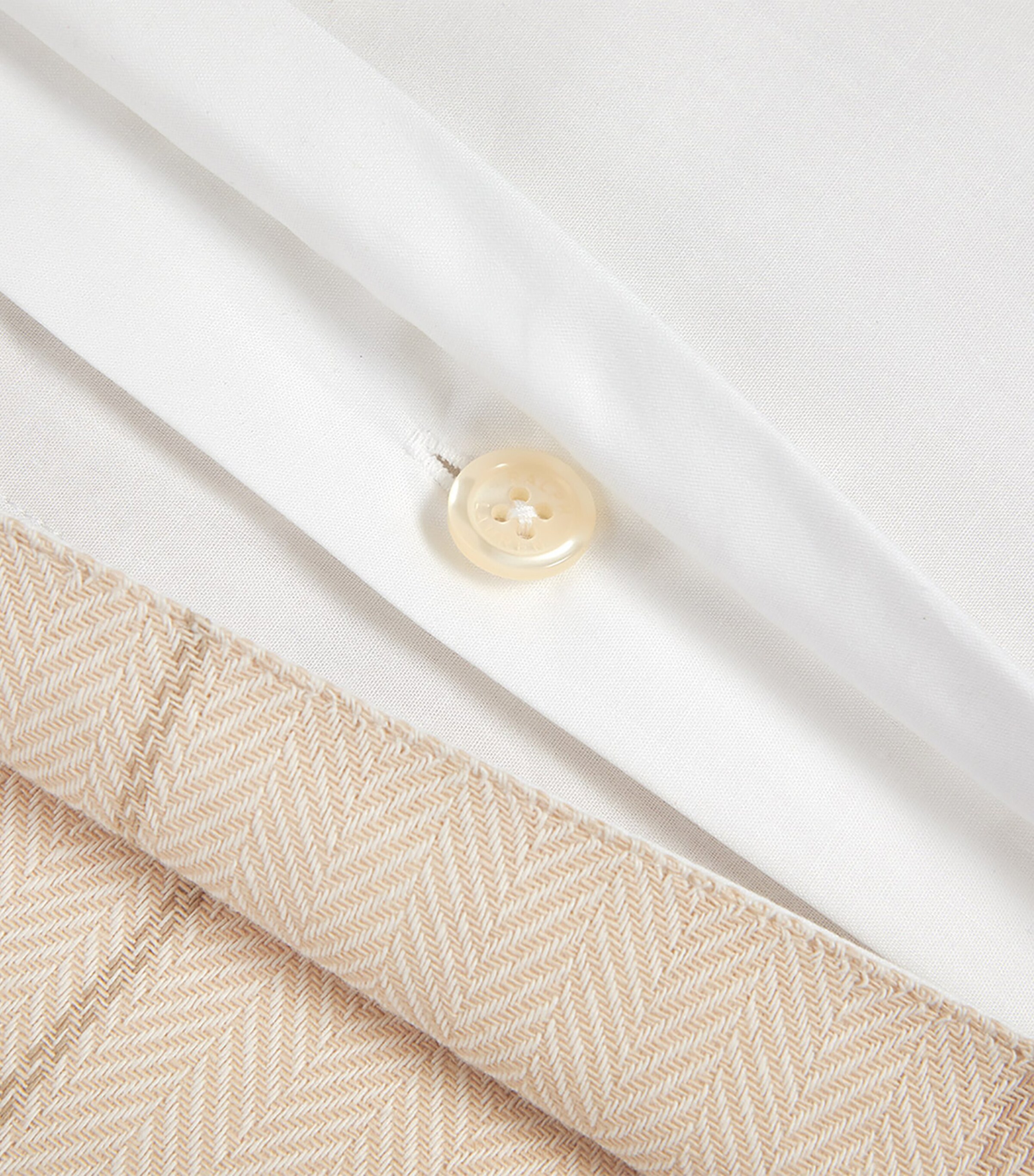Ralph Lauren Home Cotton Tyler King Duvet Cover (240cm x 220cm) Sand Image 4