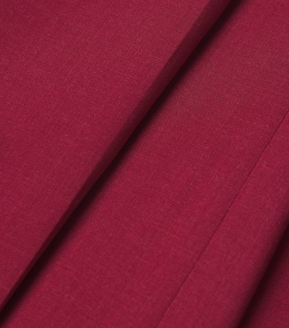 Virgin Wool Voile Forest Trousers RUBY Image 5