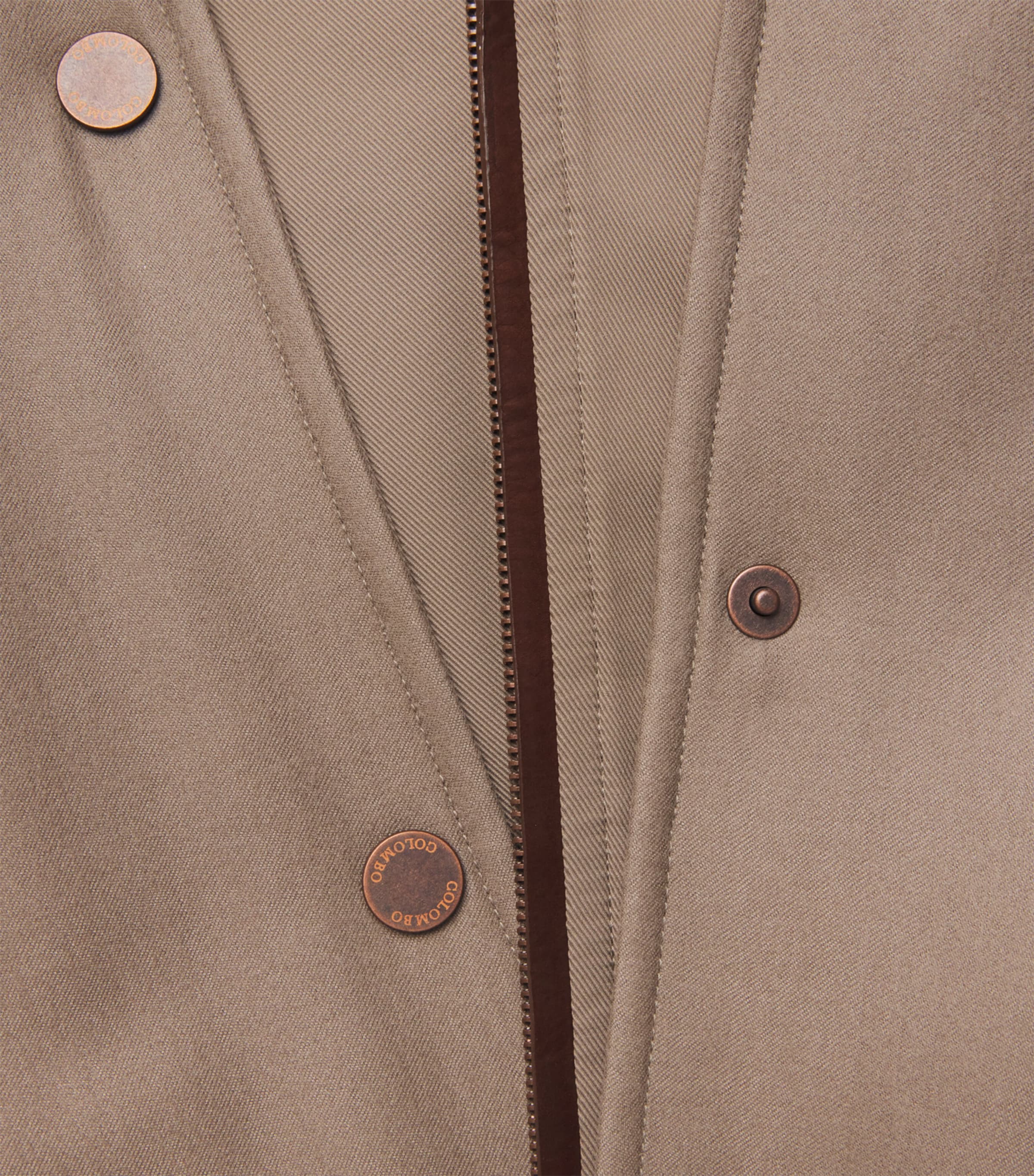 Colombo Mens Cashmere Hybrid Jacket Brown Image 6