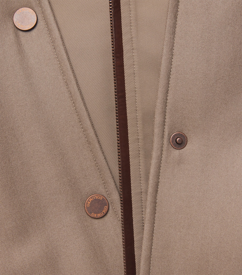 Colombo Mens Cashmere Hybrid Jacket Brown Image 6
