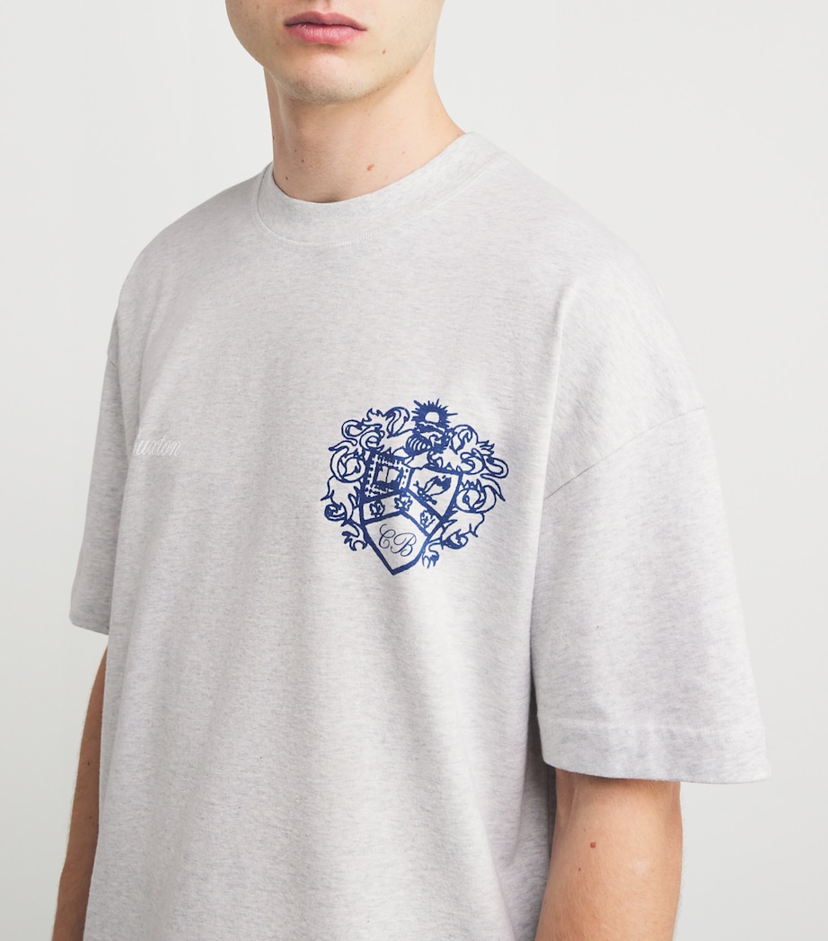CB TEE SS COLLEGIATE CREST 210 LIGHT GREY MARL Image 6