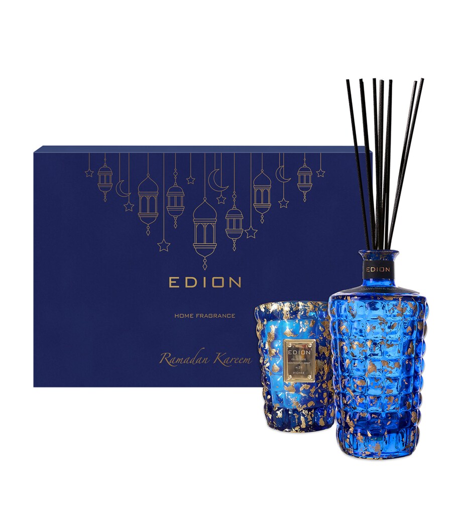 Edion Diffusers EDION Edion Montecarlo Night Candle and Diffuser Eid Gift Set | Harrods AU