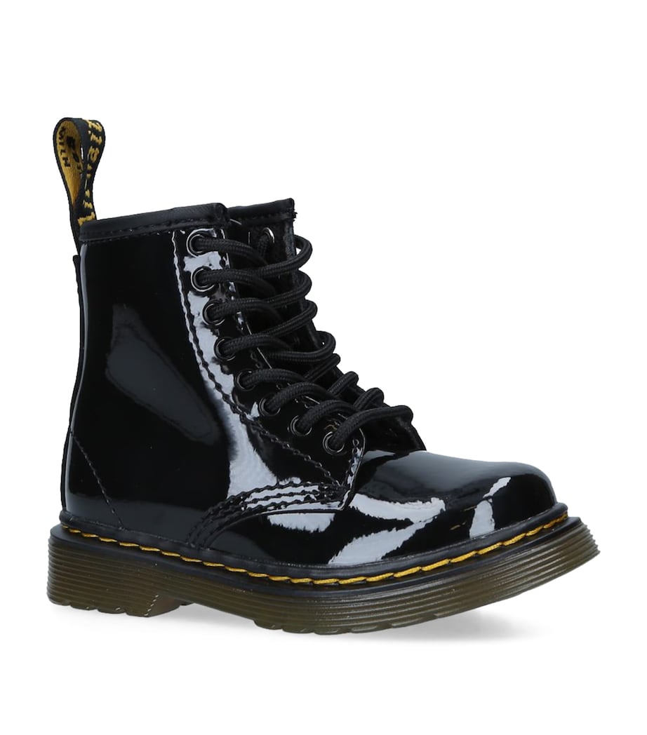 Leather Vintage 1460 Boots BLACK Image 1