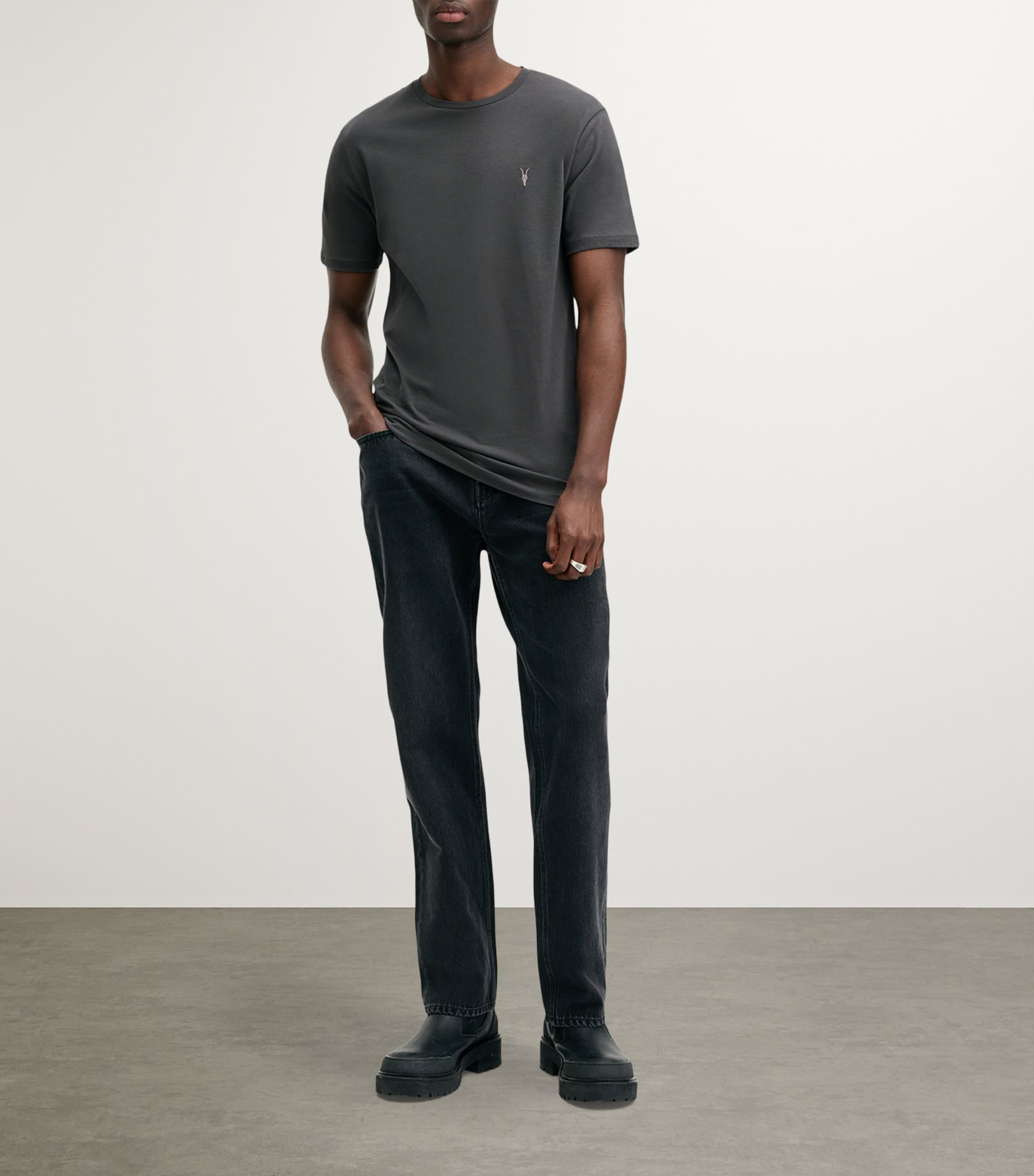 Cotton Brace T-Shirt CARTER GREY Image 3