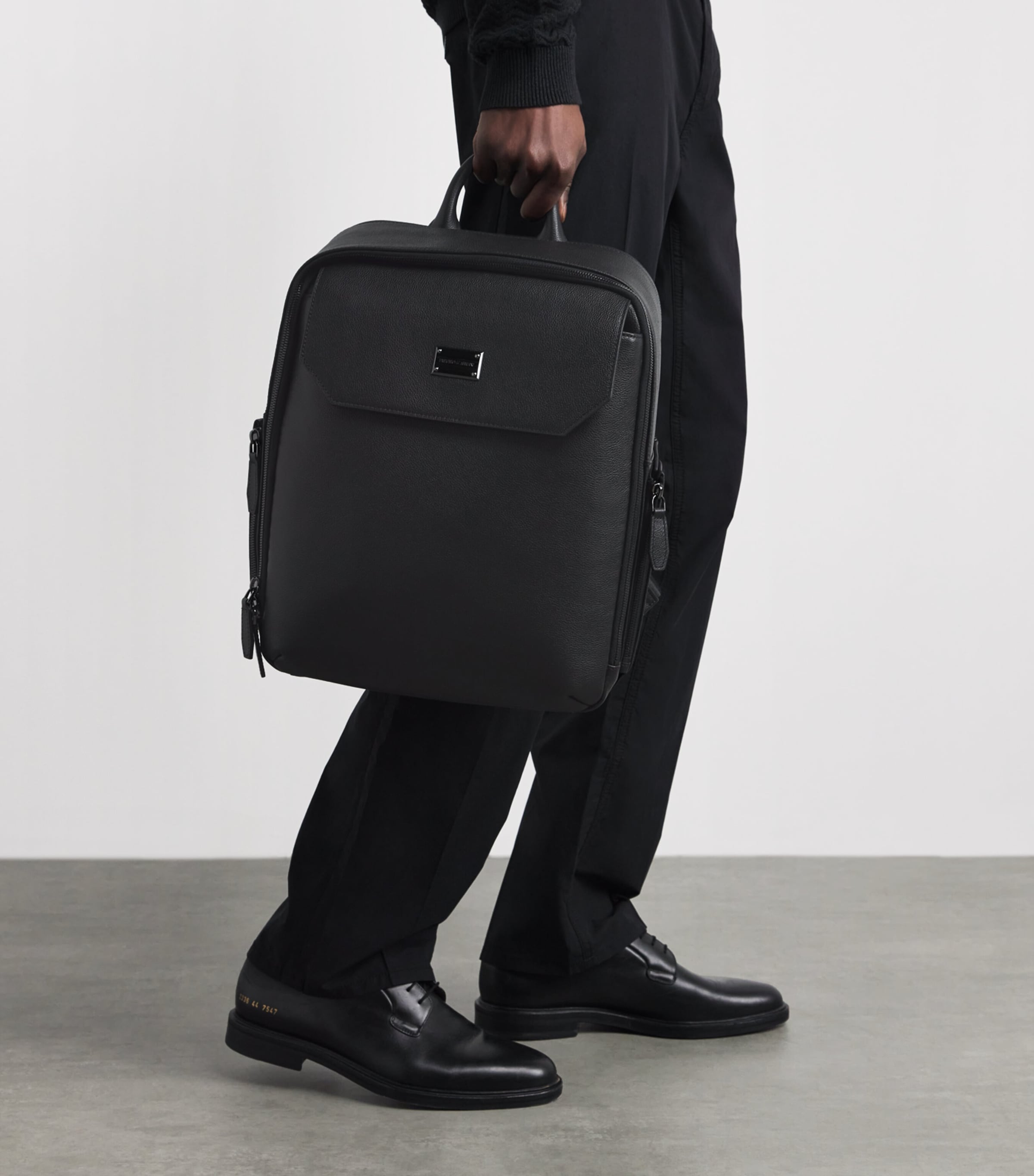 Emporio Armani Leather Backpack Image 4