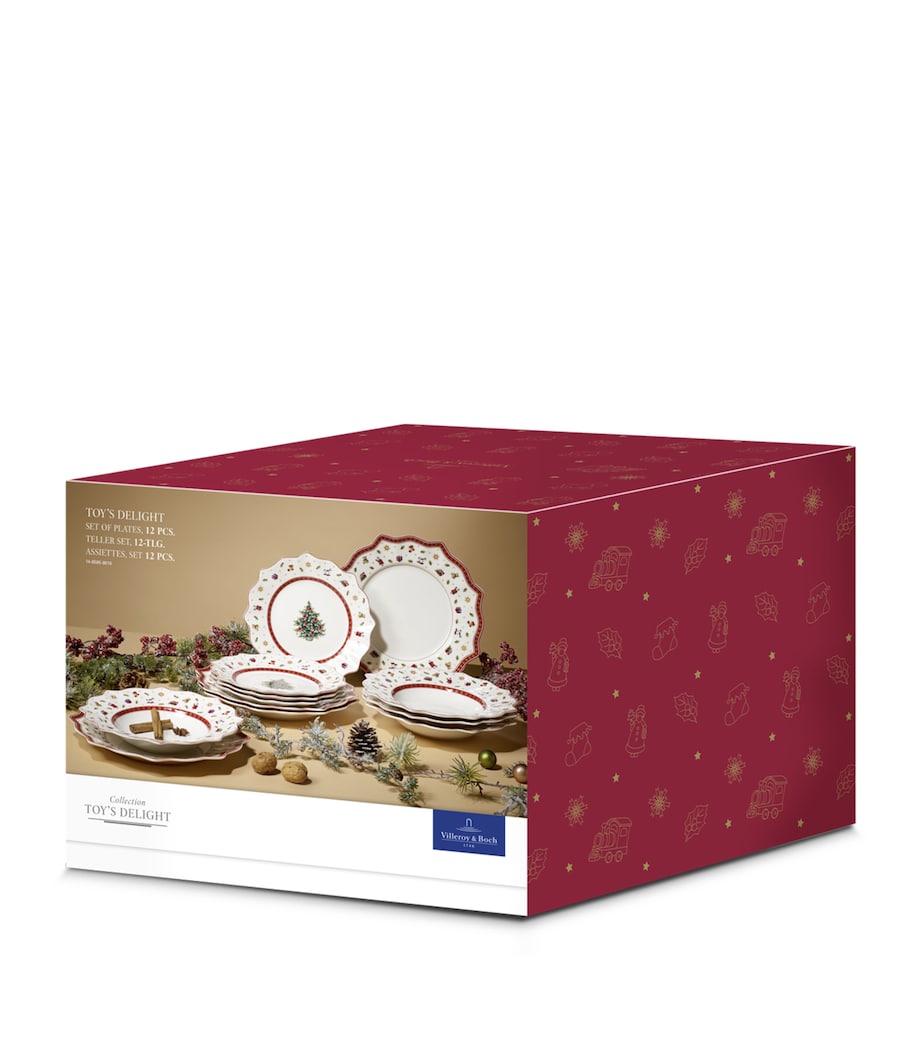 Set of 12 Toy's Delight Plates MULTI Image 2