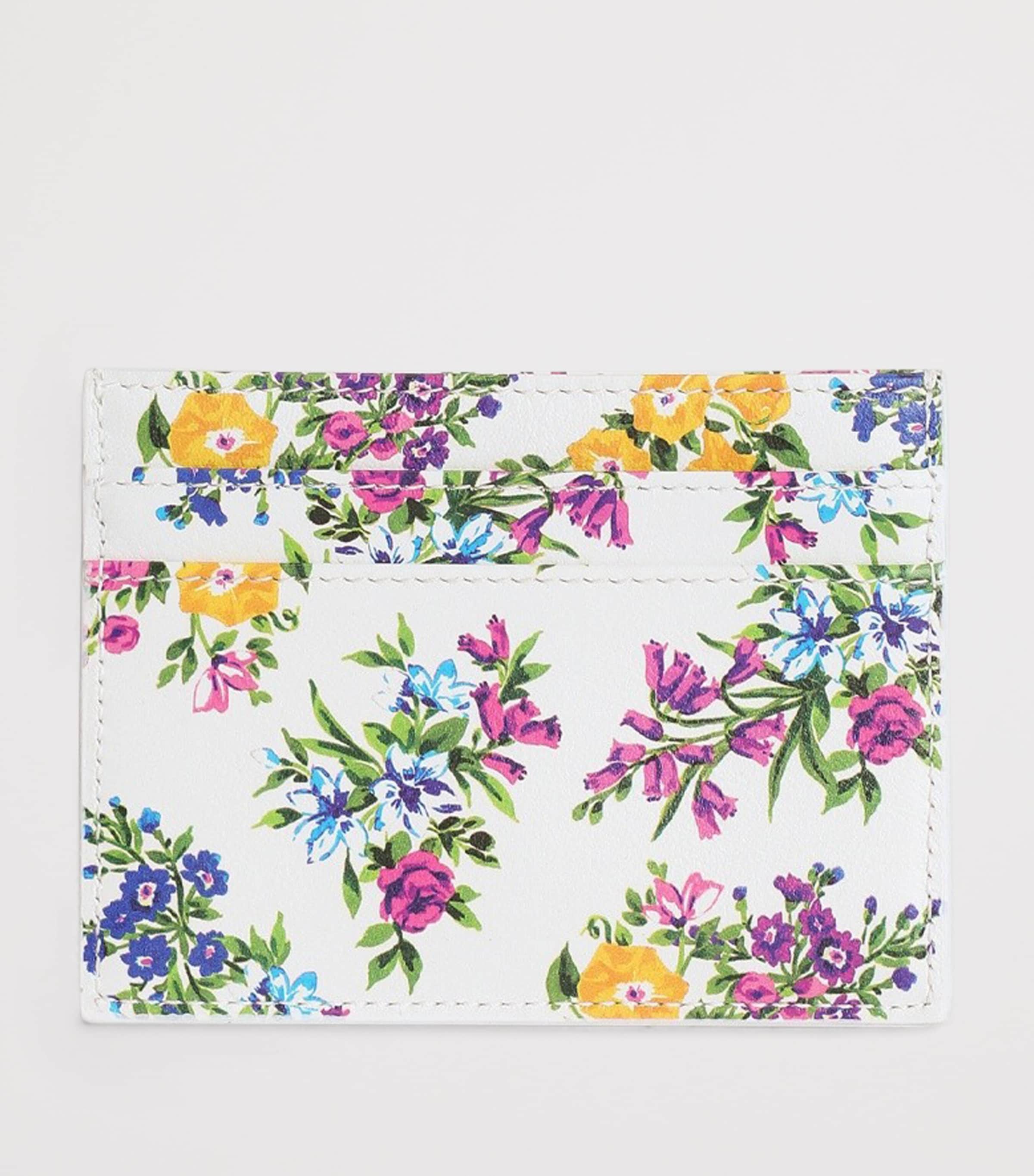 Dolce&Gabbana Calfskin Floral Print Card Holder Fiorellin Image 3
