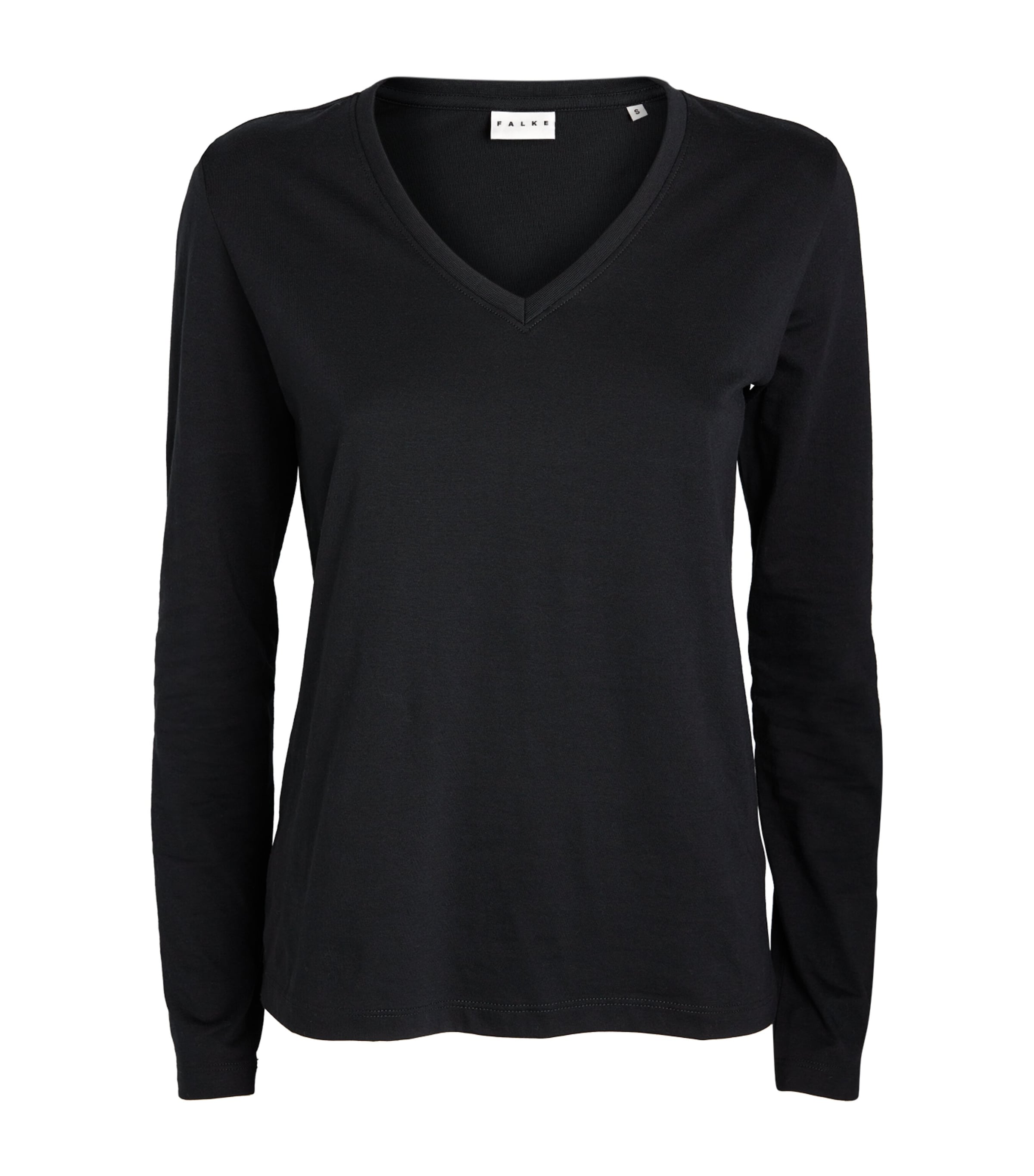 Falke Womens Long-Sleeved T-Shirt Black Image 1