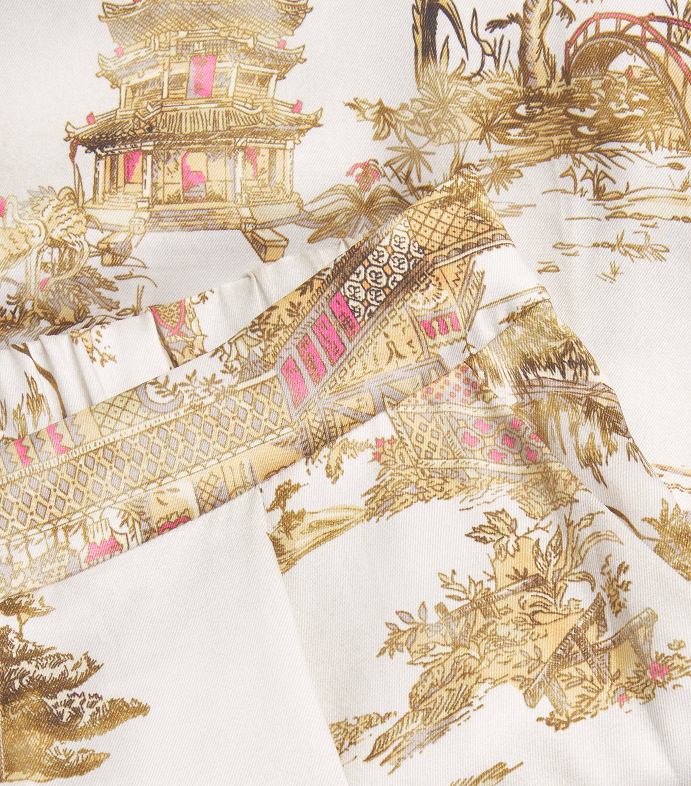 Pleated Tavia Wide-Leg Trousers EMCS ECR MLTI CHNSRI Image 5