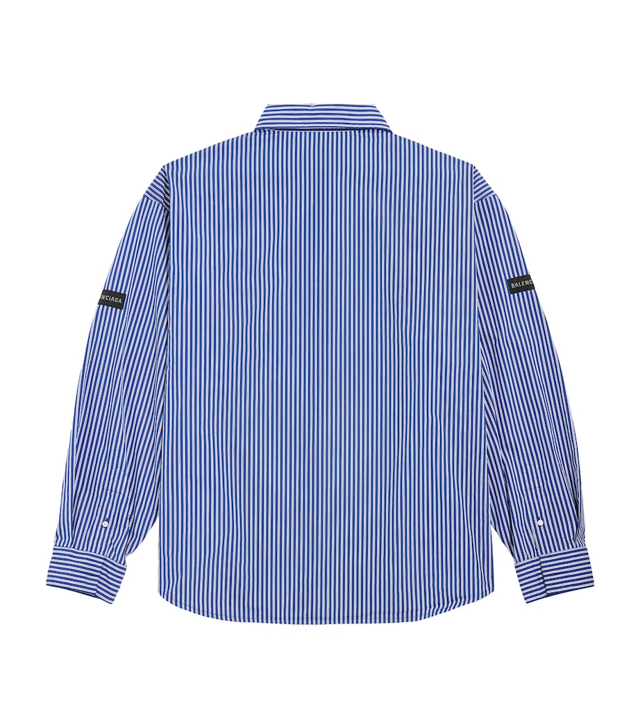 Balenciaga Mens Cotton-Blend Striped Shirt Image 2