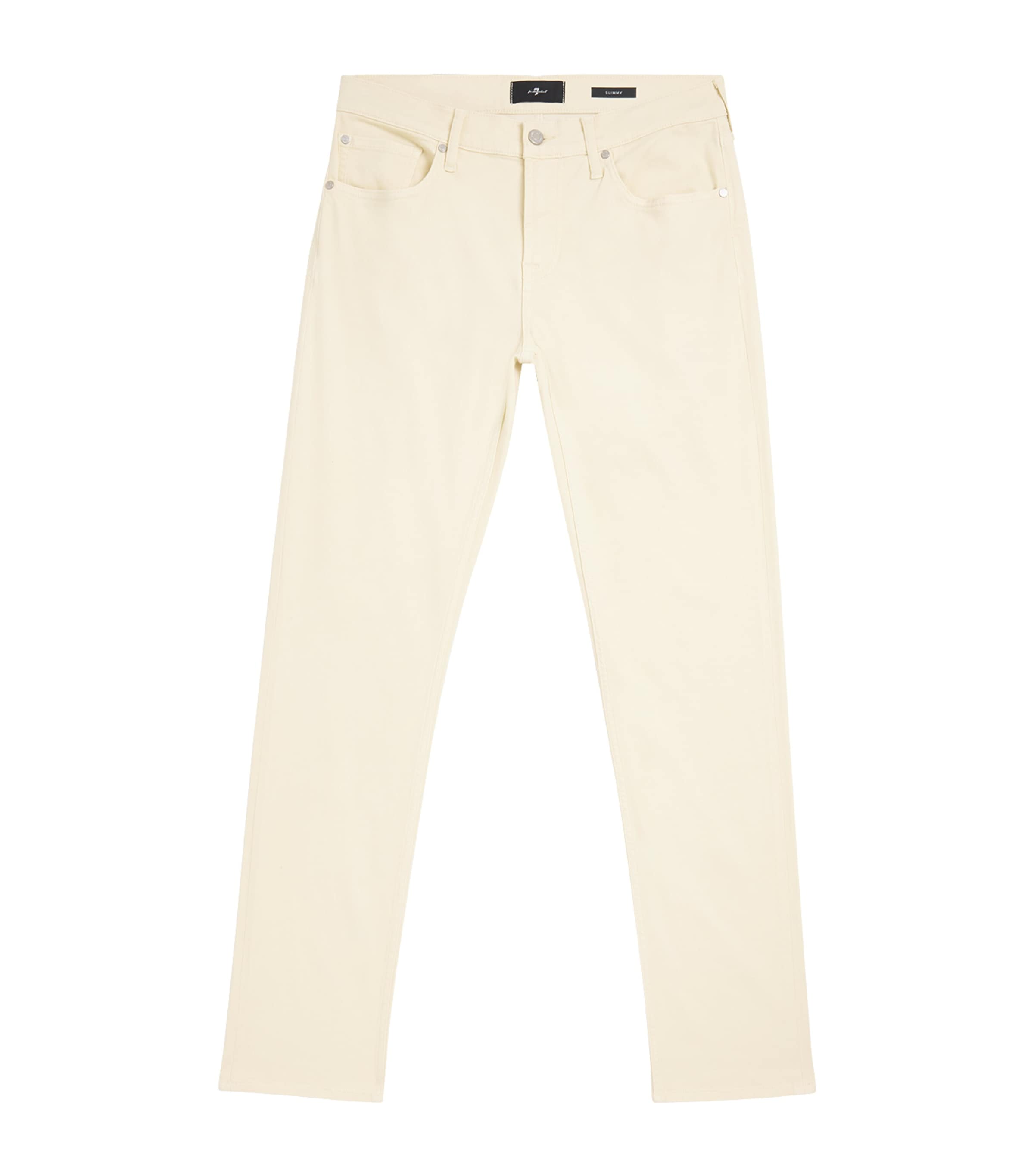7 FOR ALL MANKIND STRETCH SATEEN SLIMMY CHINOS