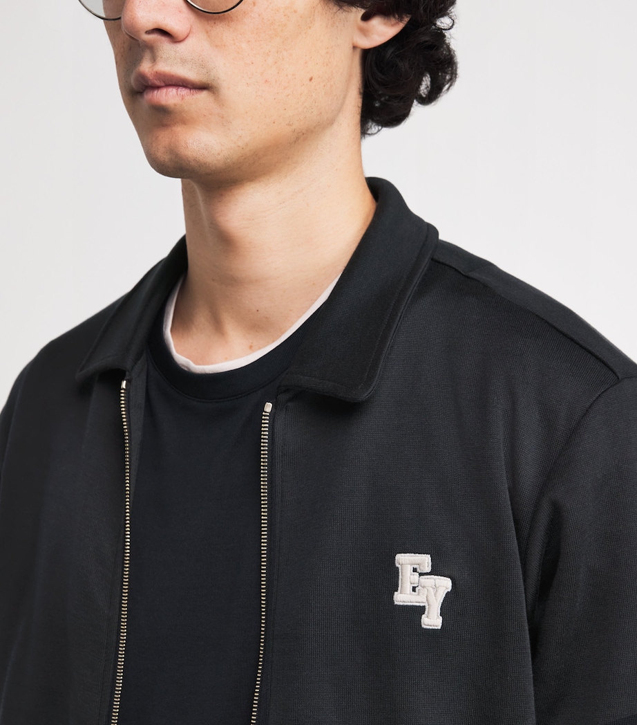 Cotton-Blend Logo Track Jacket NERO Image 6