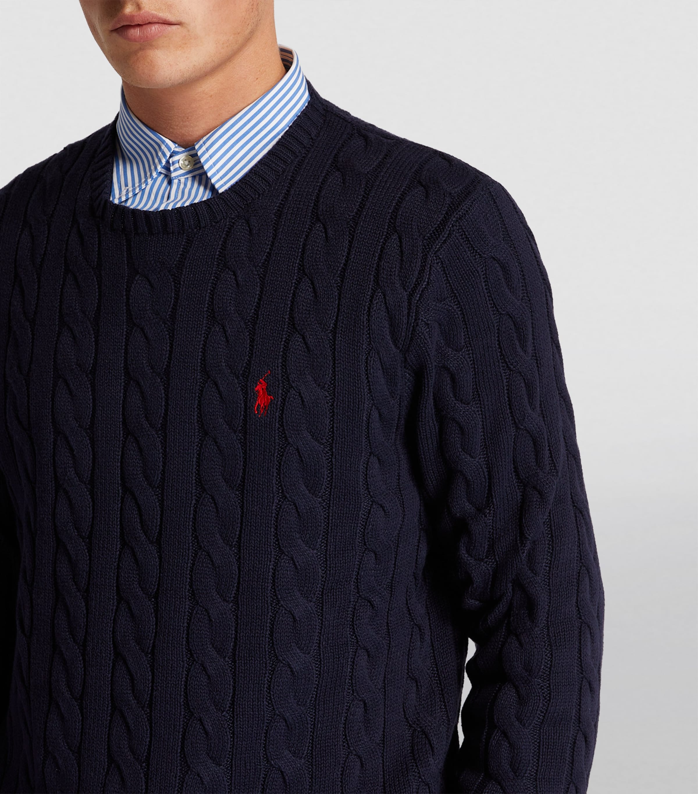 【送料&関税込】Polo Ralph Lauren Cable Knit High-neck Sweat Polo Ralph Lauren Men's Cotton Cable-Knit Turtleneck Sweater