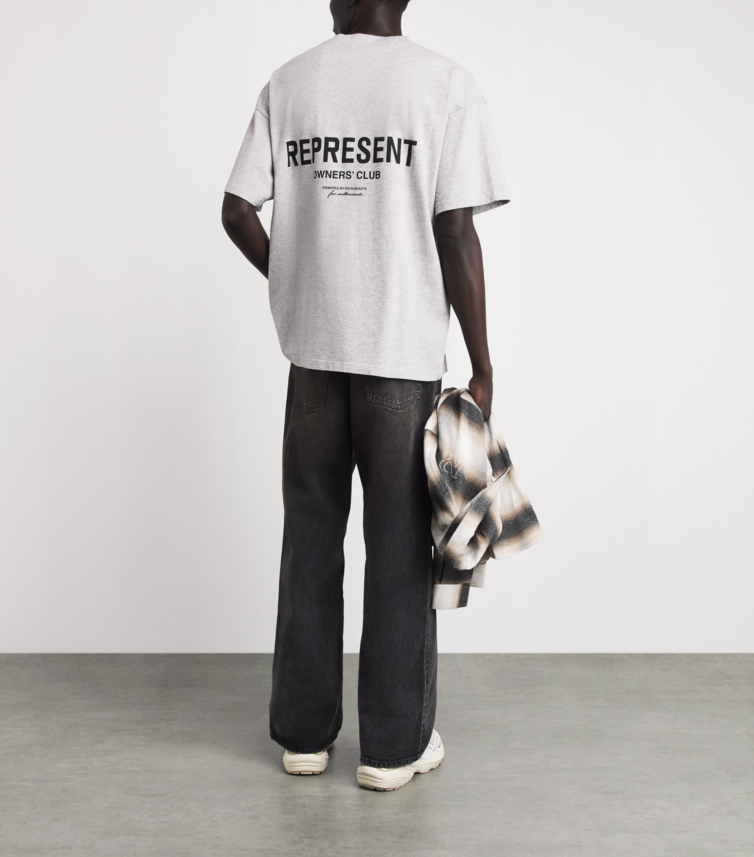 Represent Mens Owners Club T-Shirt Ash Grey/balck Image 6