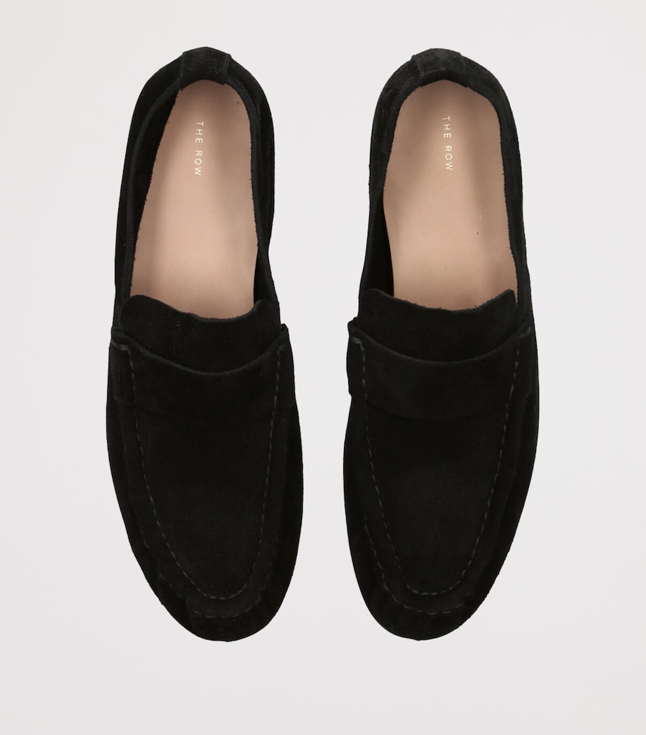Soft Suede Loafers BLACK Image 4