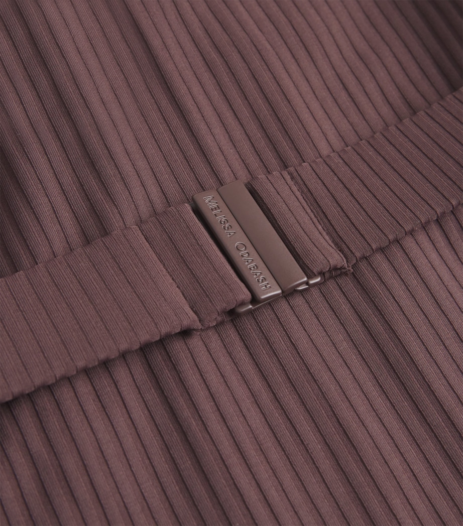 Rio Belted Swimsuit BROWN RIBBED1287 Image 4