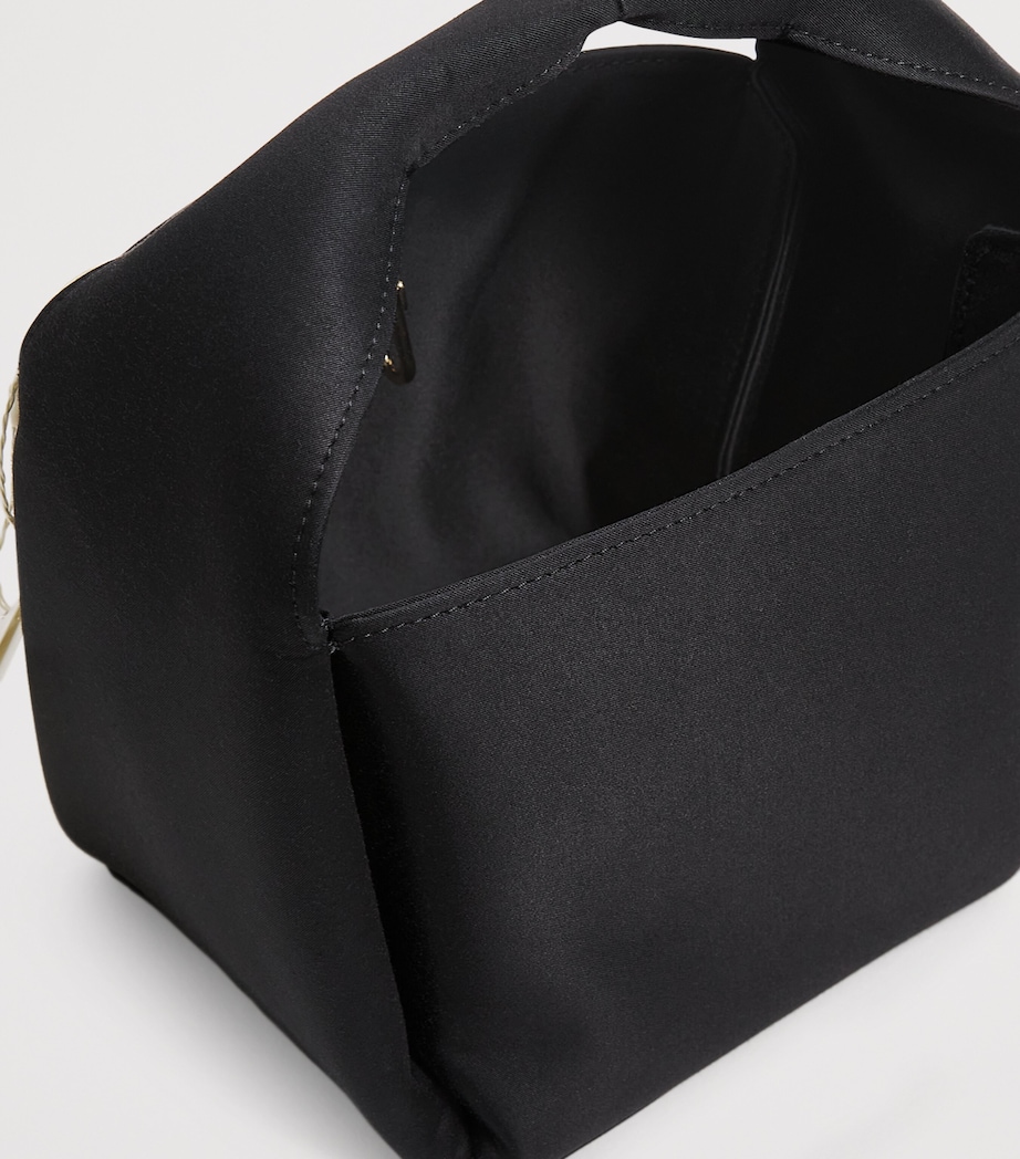 Petite Satin Bucket Bag BLACK 001 Image 4