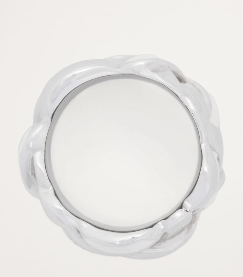 Sterling Silver and Enamel Nest Ring SILVER/WHITE Image 3