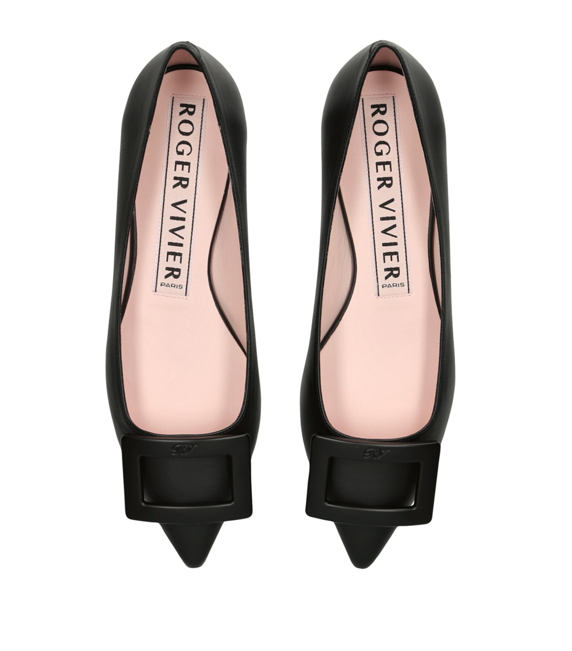 Roger Vivier Leather Gommettine Ballet Flats Black Image 4