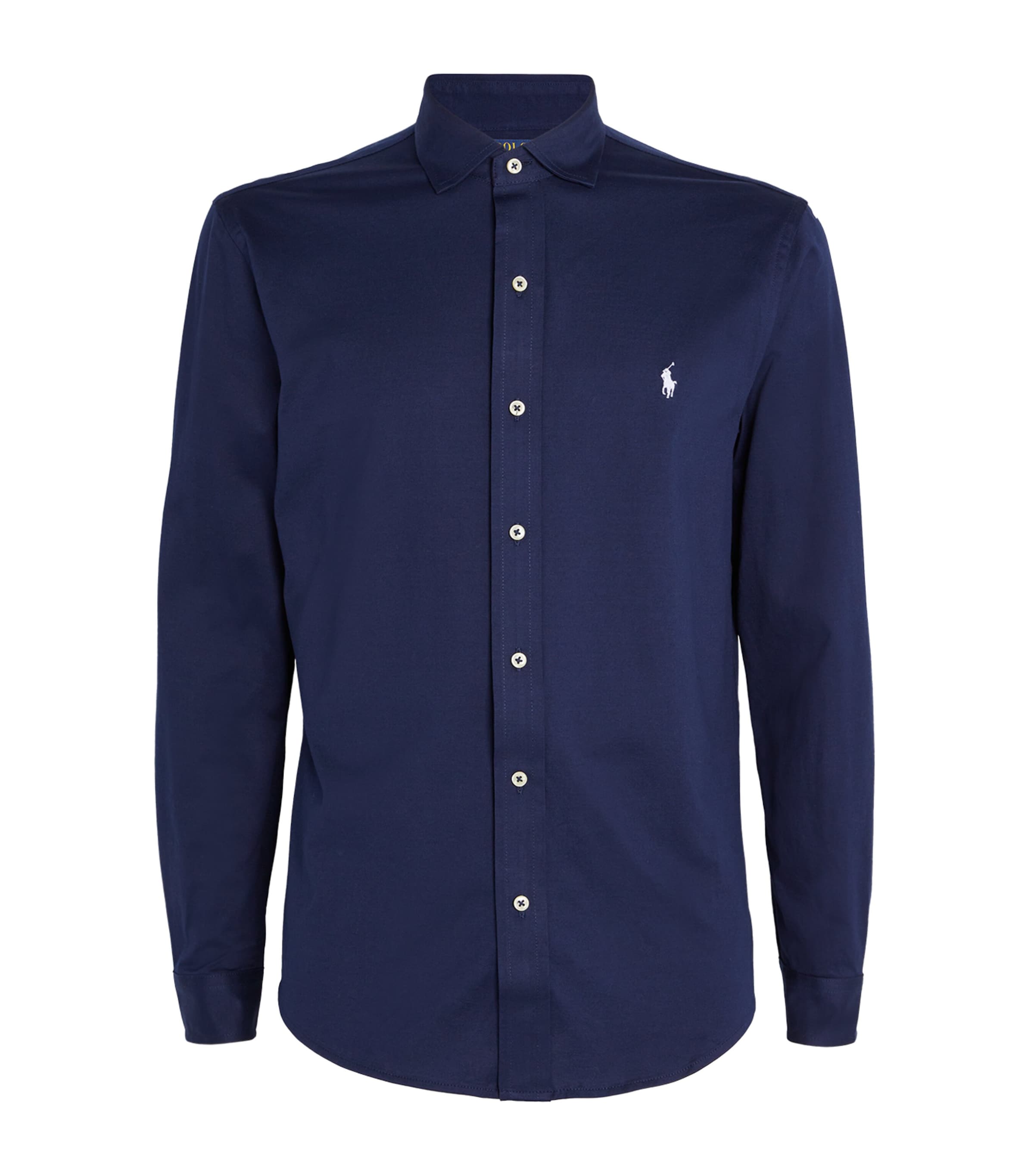 Polo Ralph Lauren Cotton Shirt In Blue