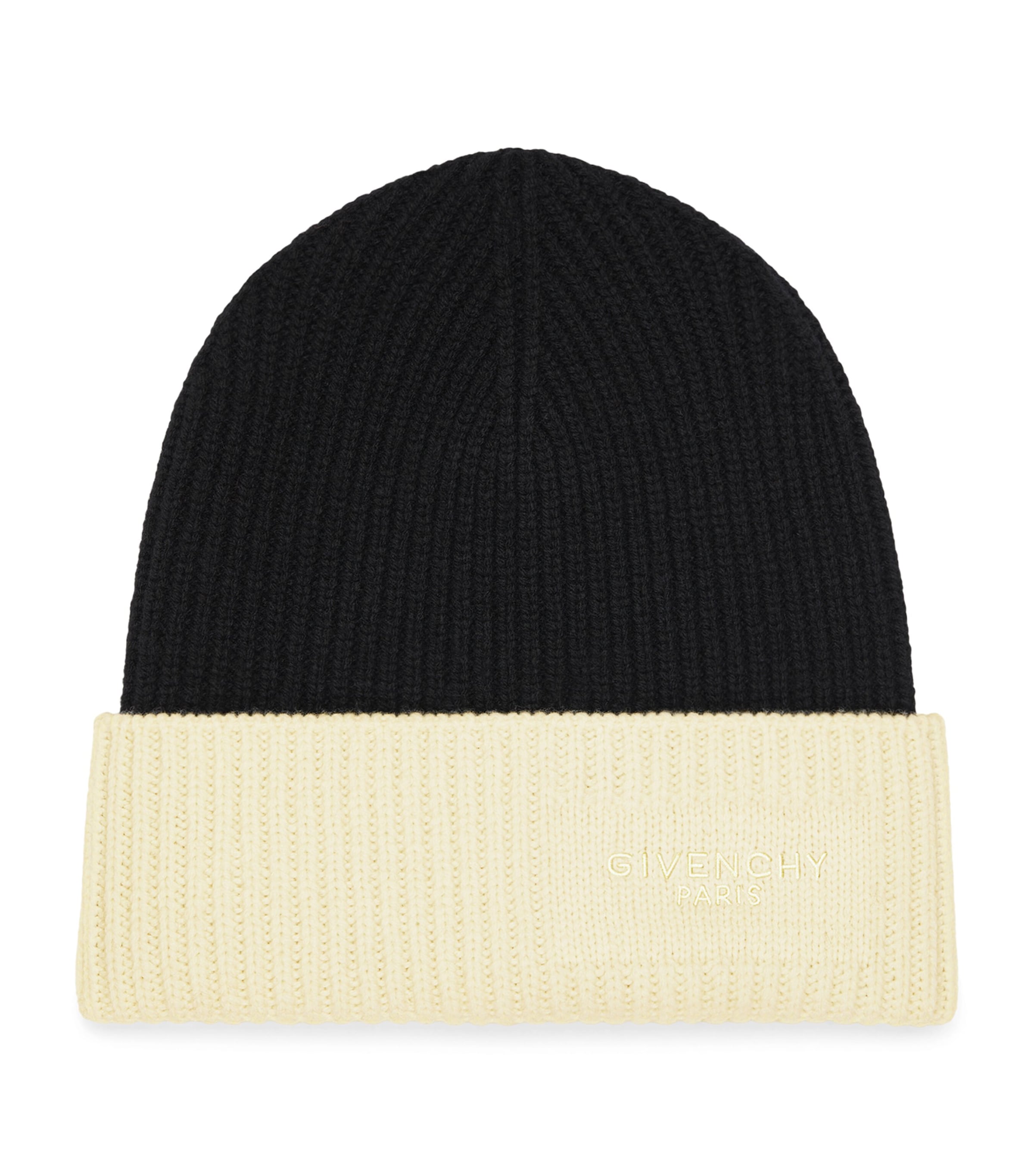 Givenchy Wool-Cashmere Two-Tone Beanie Image 1