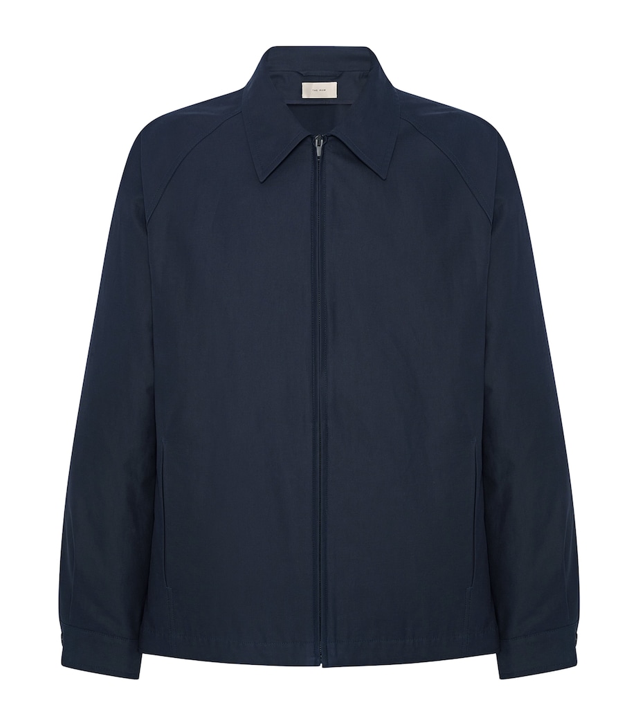 The Row Mens Primo Cotton-Cashmere Jacket Anthracite Image 1