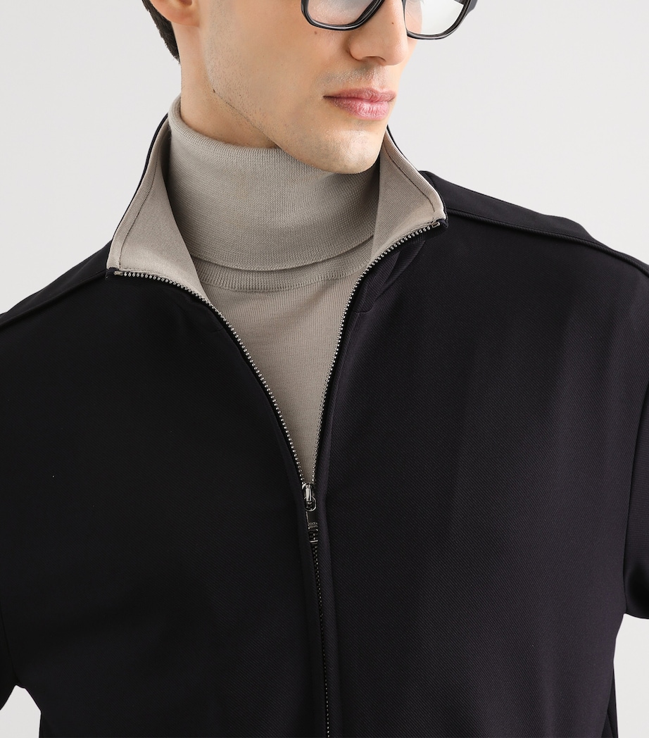 Dolce&Gabbana Mens Zip-Up Sweatshirt Very Dark Bl Image 2