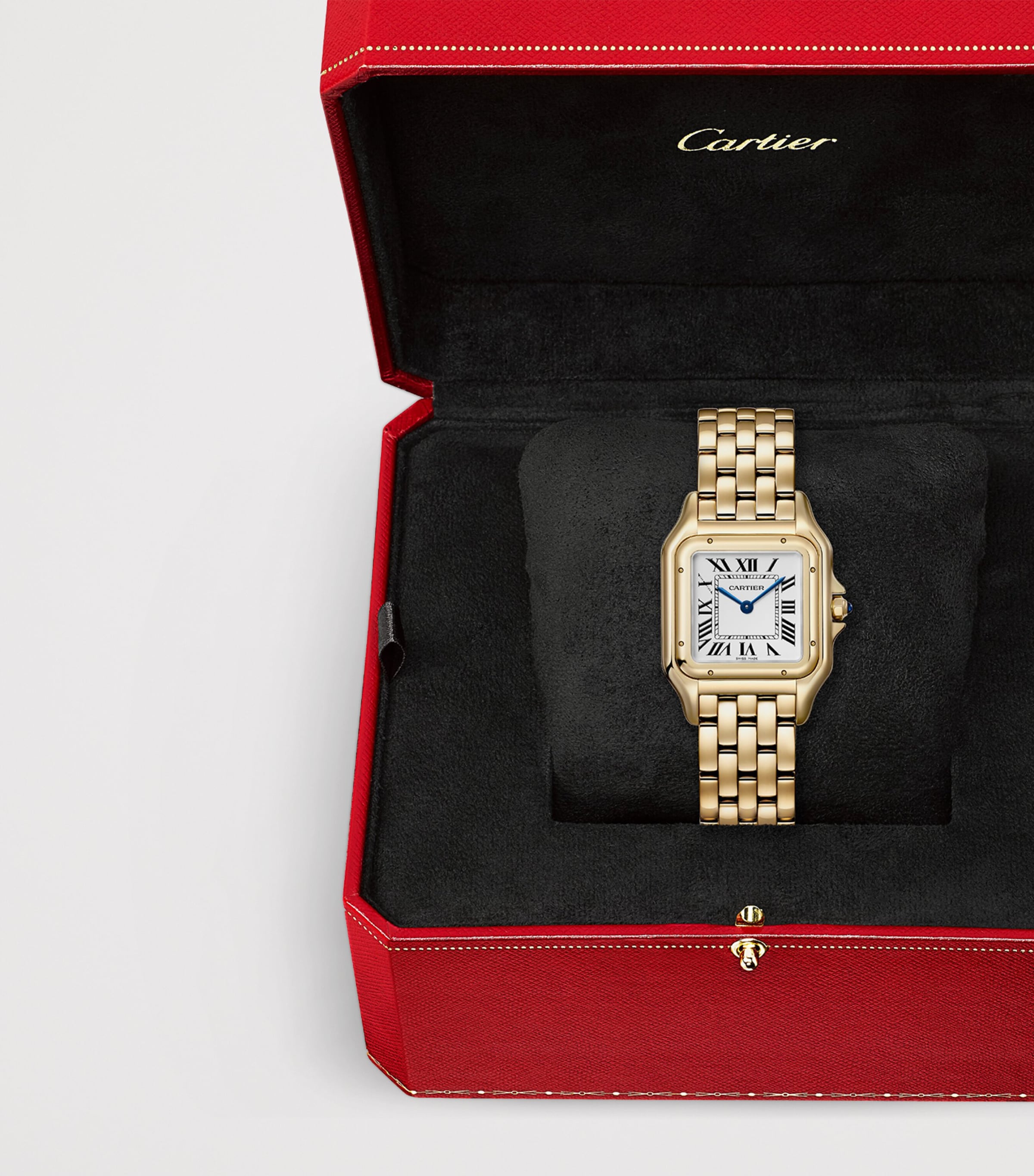 Medium Yellow Gold Panthère de Cartier Watch 27mm SILVERED Image 9