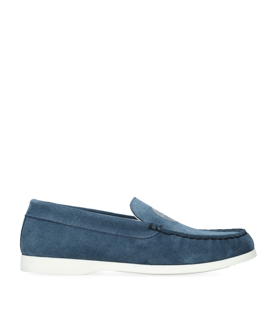 Suede Driving Shoes BLUE Image 1