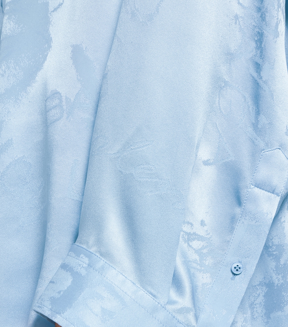 Silk Jacquard Cocoon Shirt 5840 Image 7