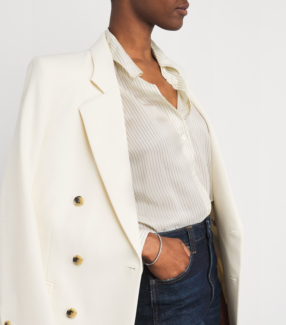 White Gold and Diamond Princess Tennis Bracelet 18K WG/WD Image 5