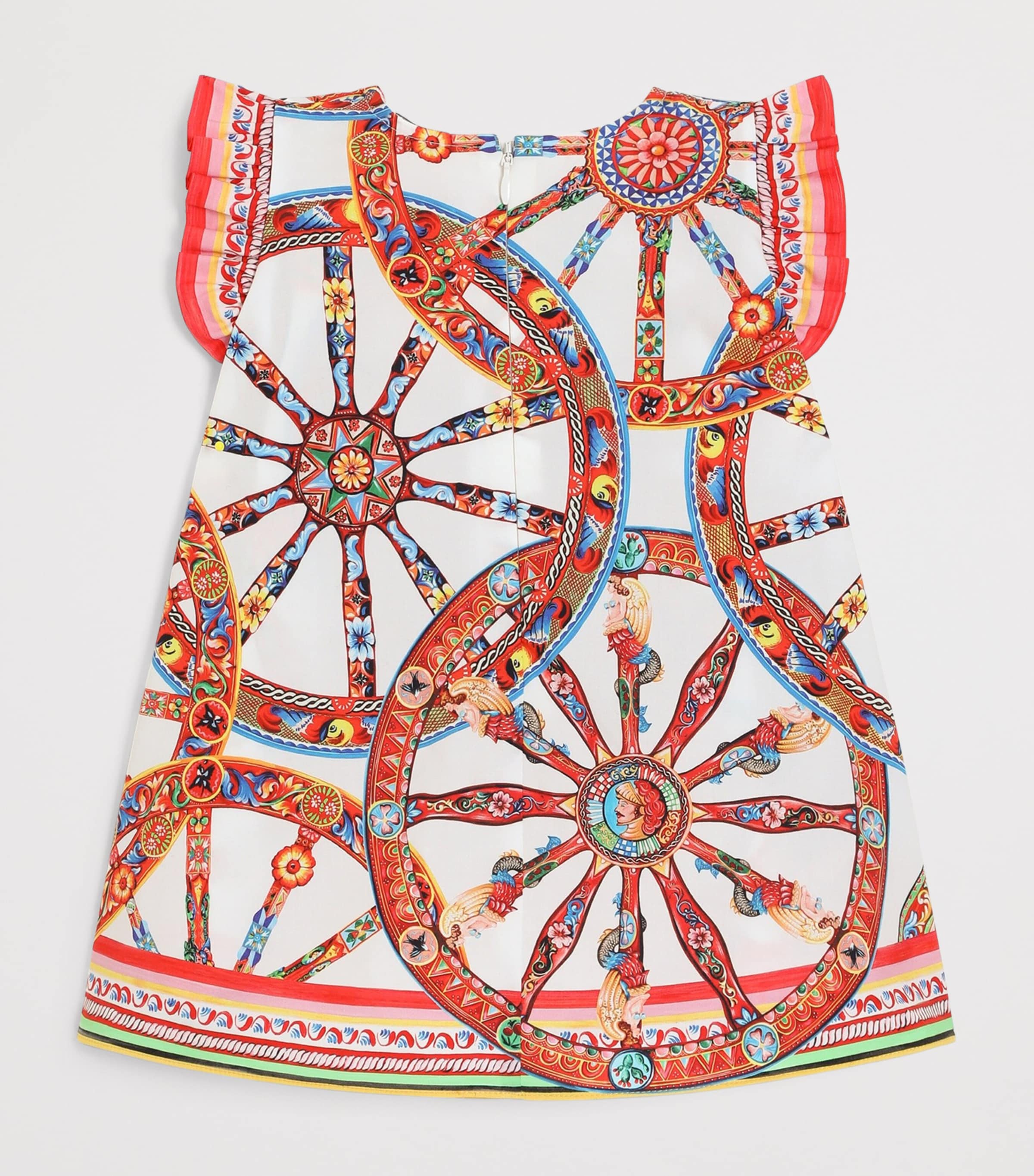 Dolce&Gabbana Kids Cotton Carretto Dress and Bloomers Set (3-30 Months) Carretto F.bco Image 2