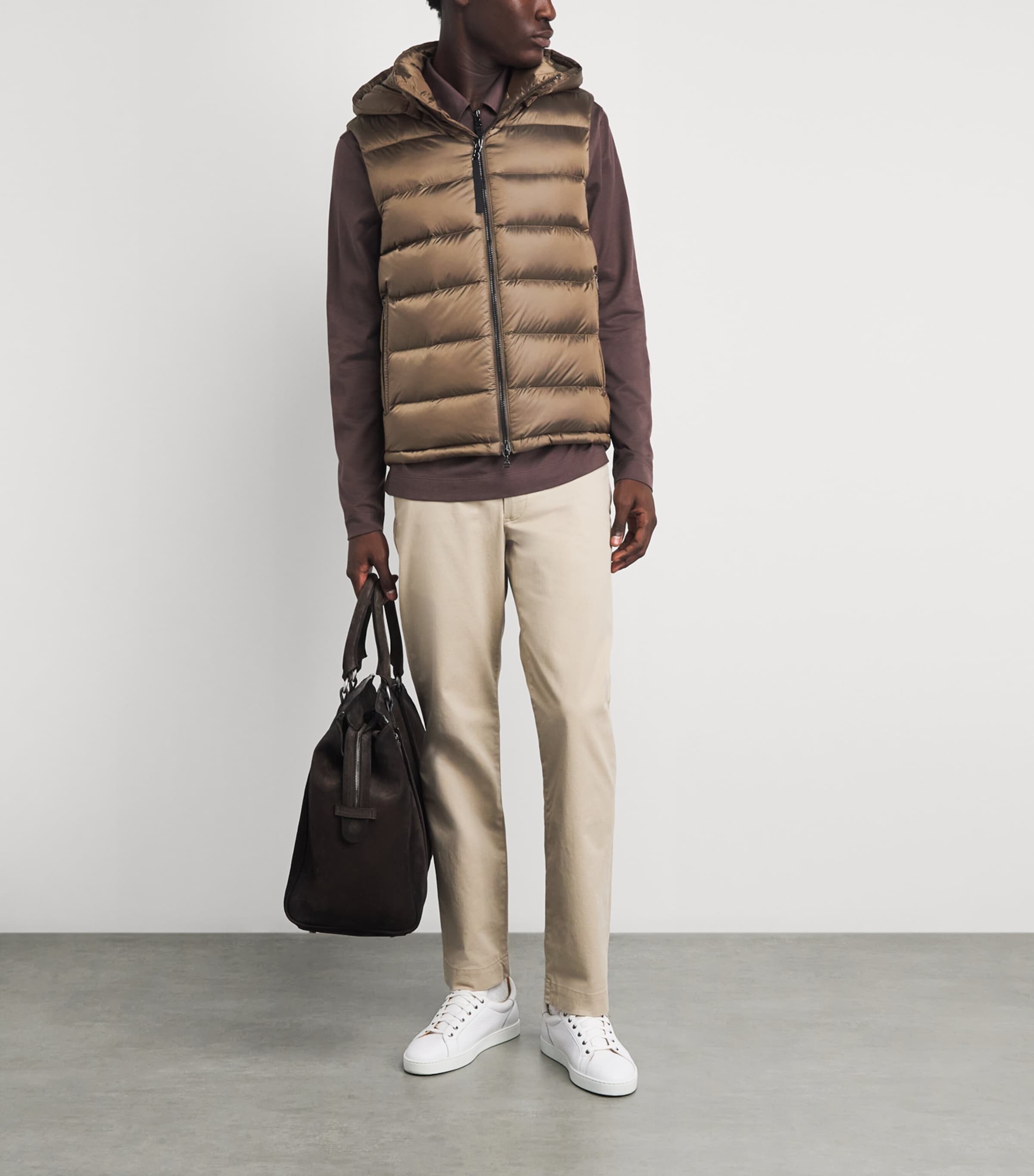 Bogner Mens Quilted Down Holger Gilet Mountain Ash Image 2