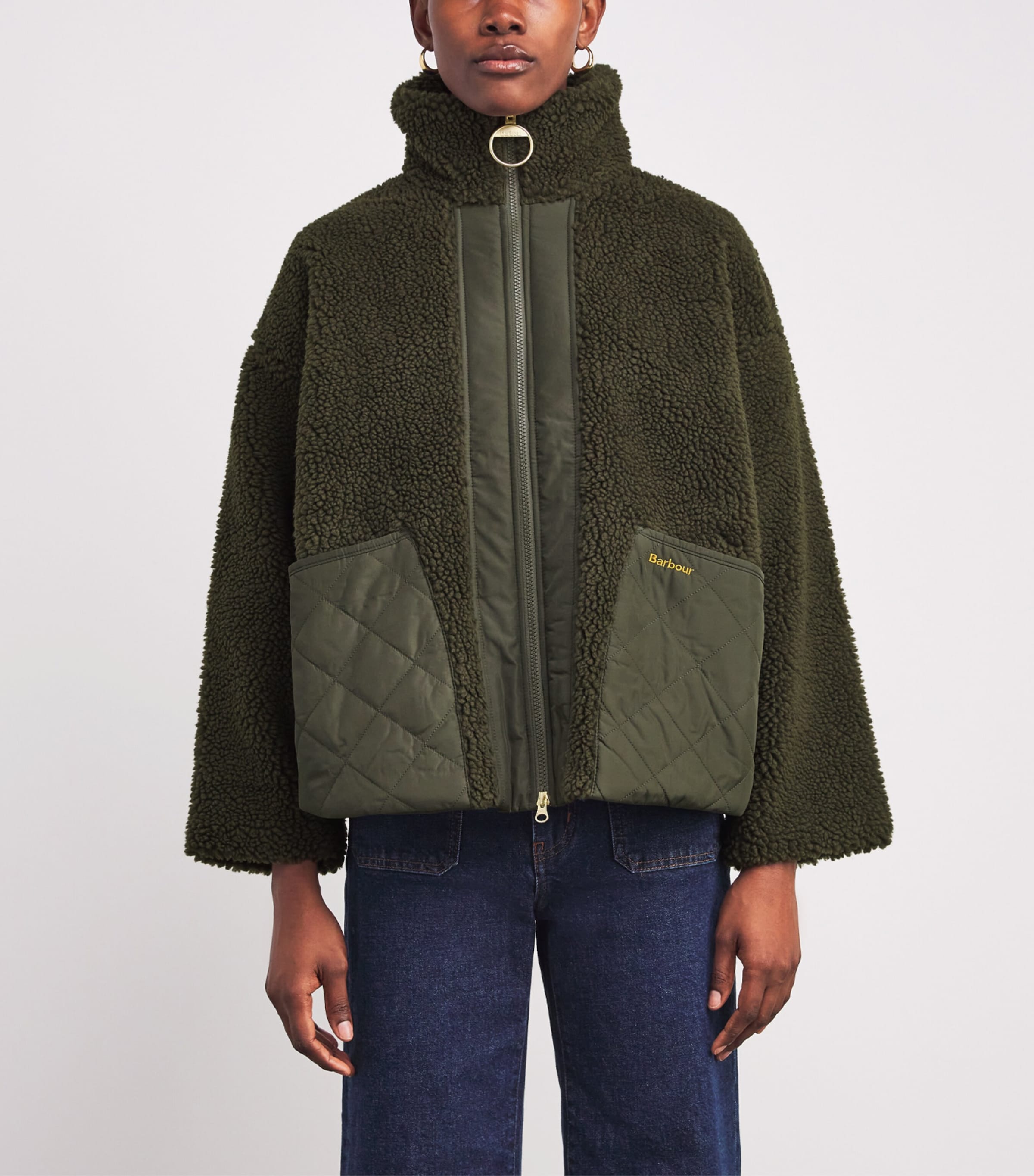 Fleece Brawby Jacket OLIVE Image 3