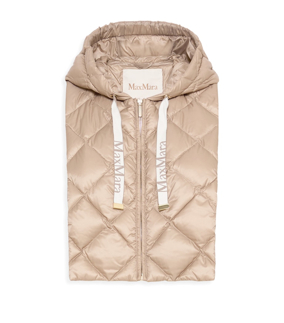 Max Mara Down-Padded Hooded Collar Beige Image 1