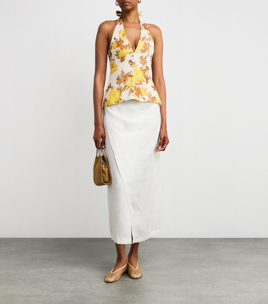 Linen Floral Marie Top MIDSUMMER FLORAL Image 2