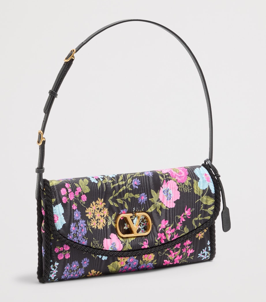 Small Moiré Papier Floral Shoulder Bag N96 Image 2