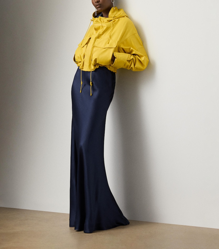 Ferra Cropped Calfskin Jacket YELLOW Image 2