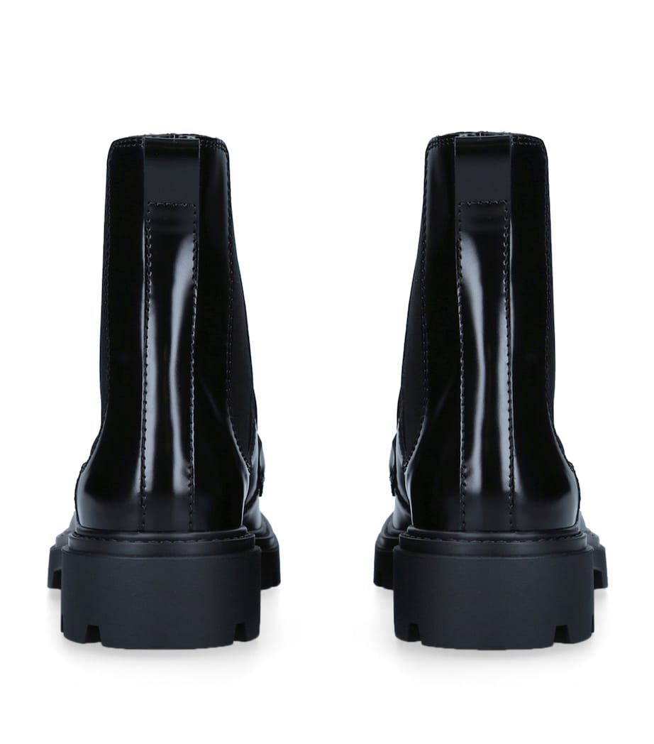 Leather Gomma Pesante Boots BLACK Image 2