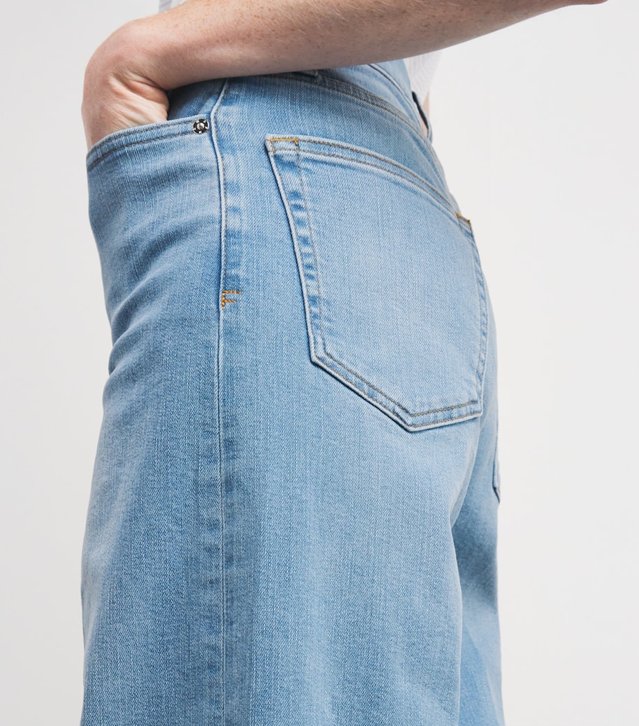 Le Slim Palazzo Long Wide-Leg Jeans HONEYMOON Image 6