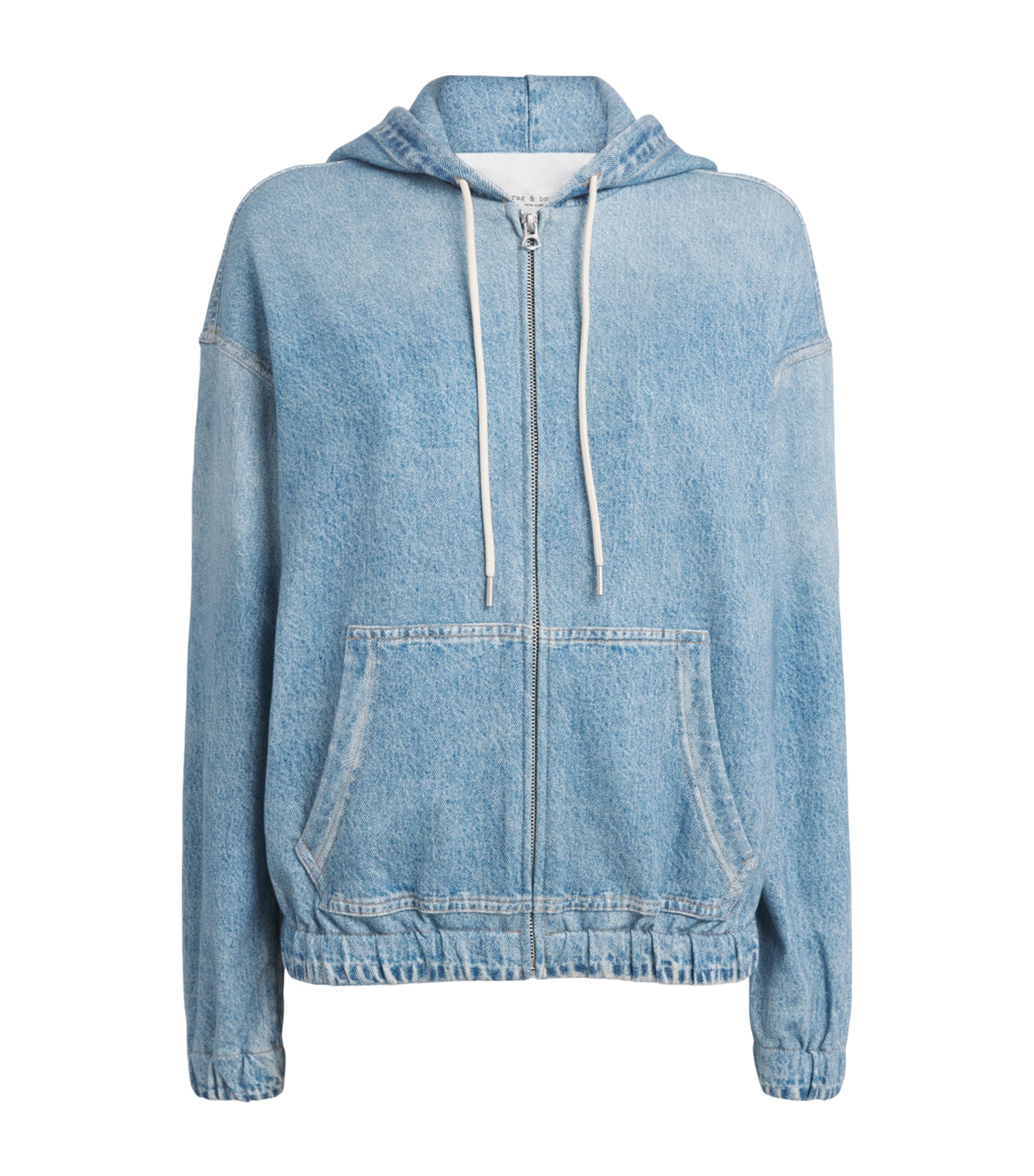 Rag & Bone Womens Miramar Terry Zip-Up Hoodie Valen Image 1