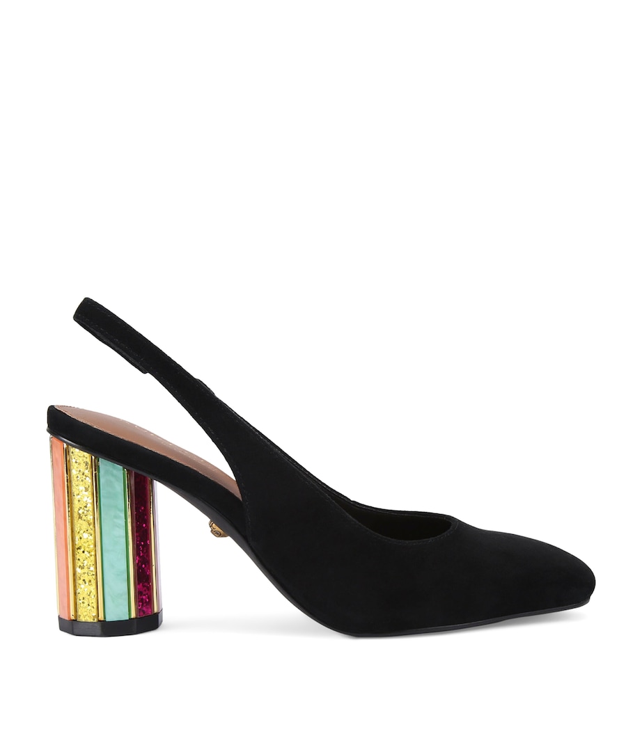 Kurt Geiger London Suede Slingback Heels Black/comb Image 1