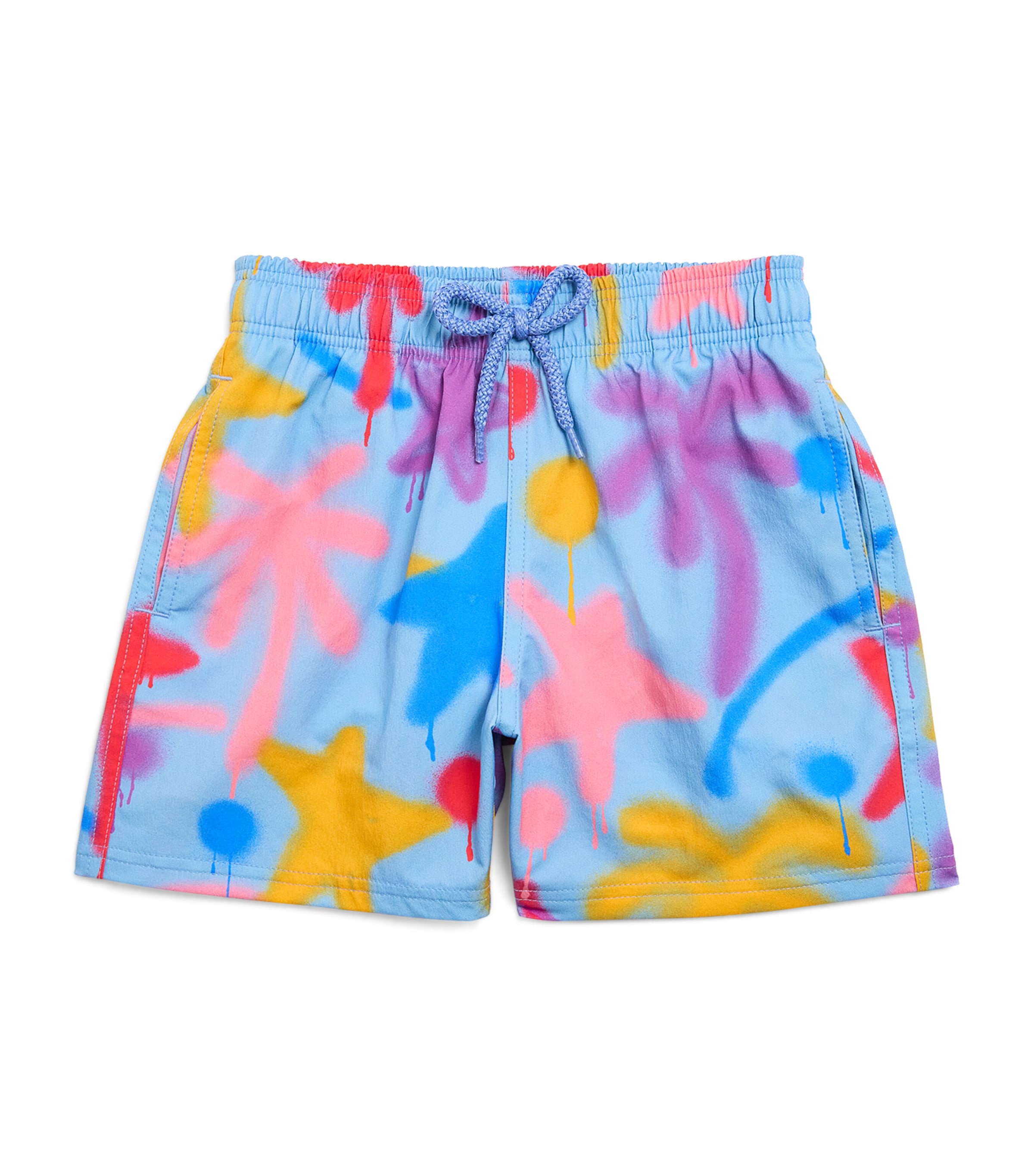 Palm Angels Kids x Vilebrequin Palms Spray Swim Shorts (4-12+ Years) Blue Multi Image 1