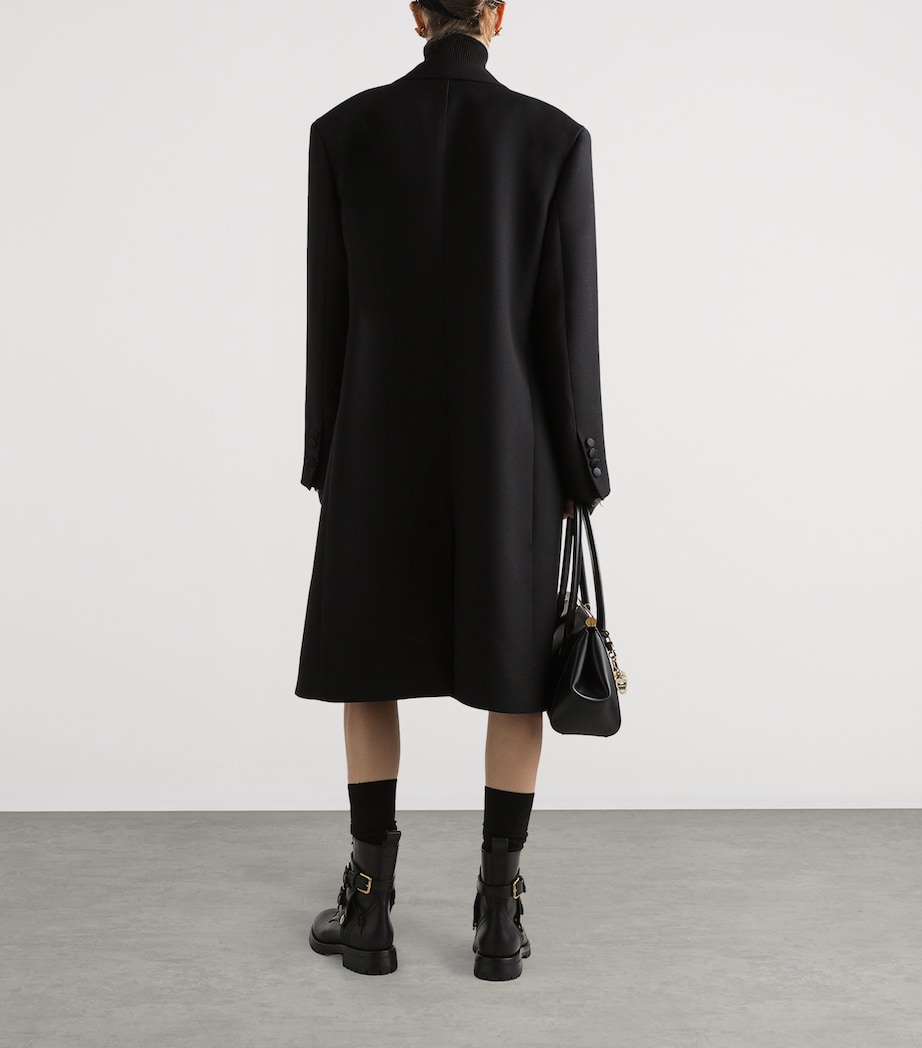 Virgin Wool Rollneck Sweater N0000-BLACK Image 5