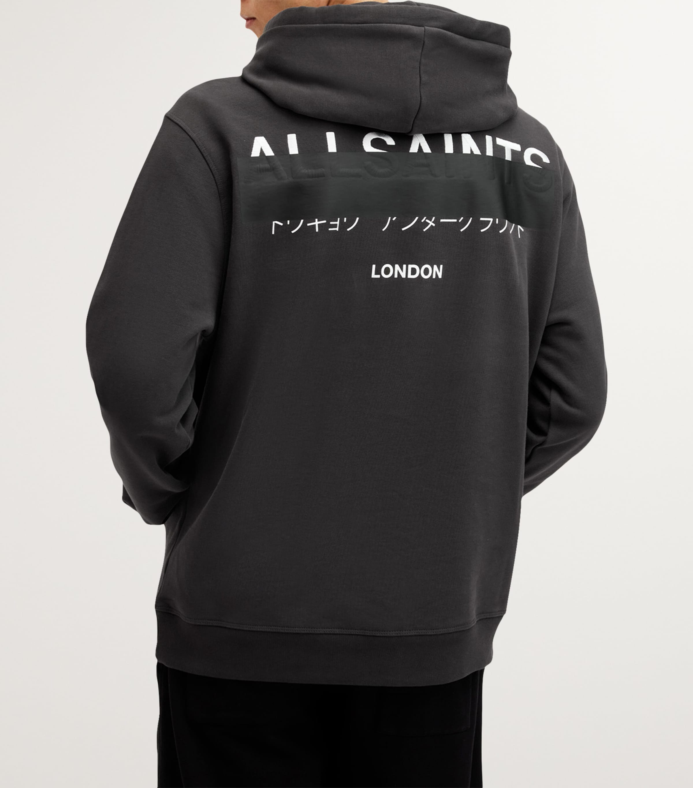 Redact Logo Hoodie WASHED BLACK Image 5