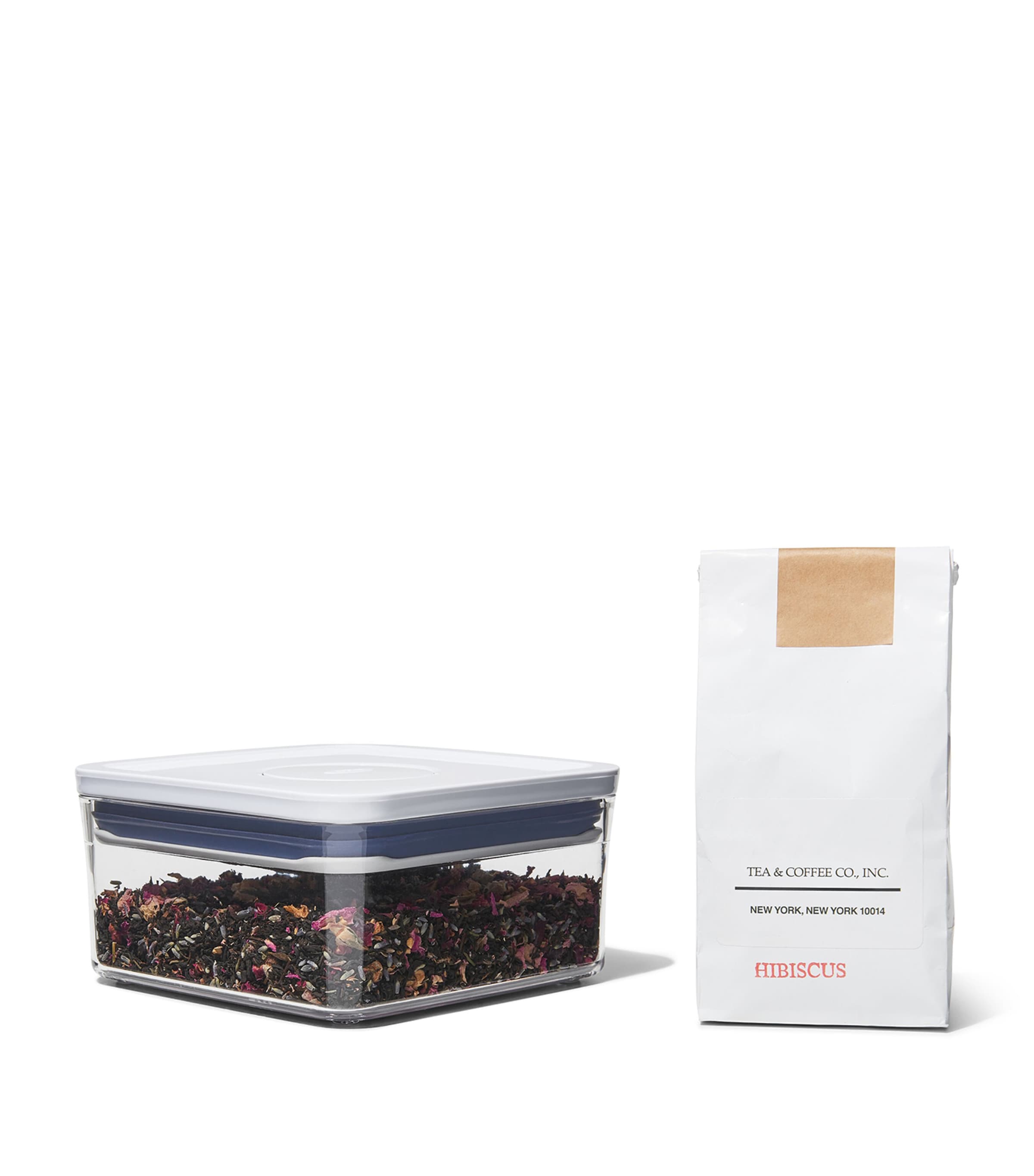 Mini Square POP Container (1L) CLEAR/WHITE Image 8