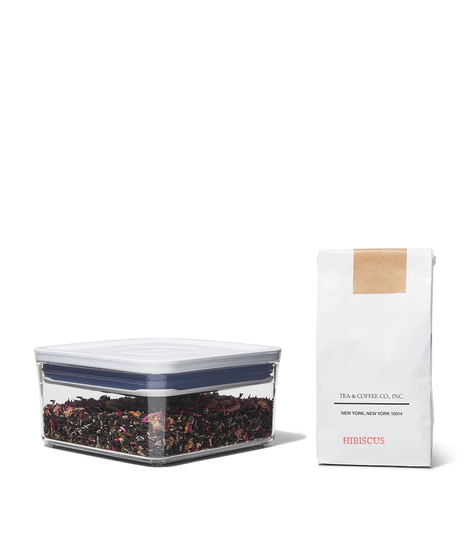 Mini Square POP Container (1L) CLEAR/WHITE Image 8