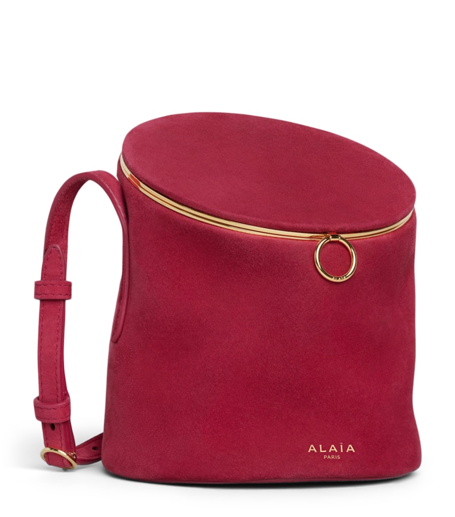 Small Suede La Canette Shoulder Bag CHOCOLAT Image 3